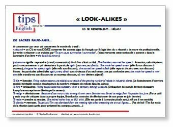 Fiche LOOK-ALIKES
