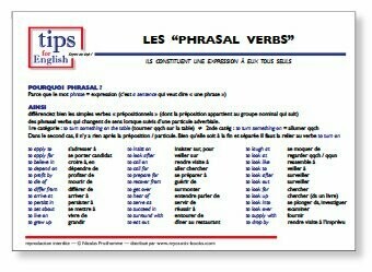 Fiche PHRASAL VERBS