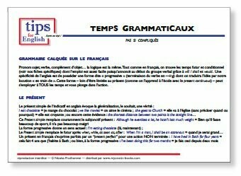 Fiche TEMPS GRAMMATICAUX