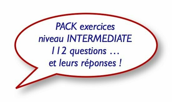 PACK exercices anglais, niveau INTERMEDIATE  (e-book PDF)