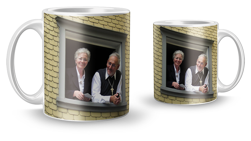 Tasse mit Motiv Schwert-Bischof &amp; Mutter Paula