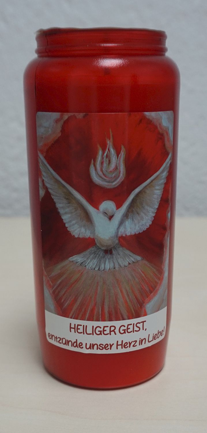Kompolichtkerze Motiv „HEILIGER GEIST“