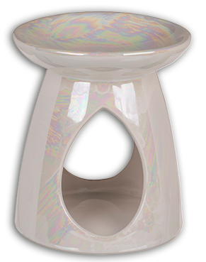 Duftlampe perlmutt/schillernd creme