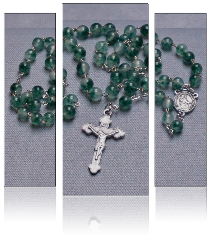 Rosenkranz – Naturstein Jade Malaysia grün