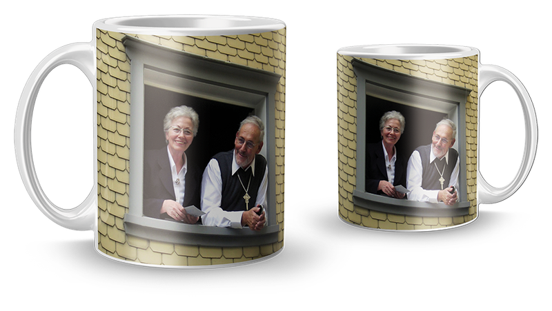Tasse mit Motiv Schwert-Bischof &amp; Mutter Paula
