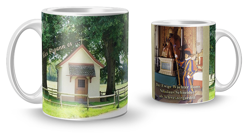 Tasse mit Motiv Schweizergardist &amp; Gnadenkapellchen