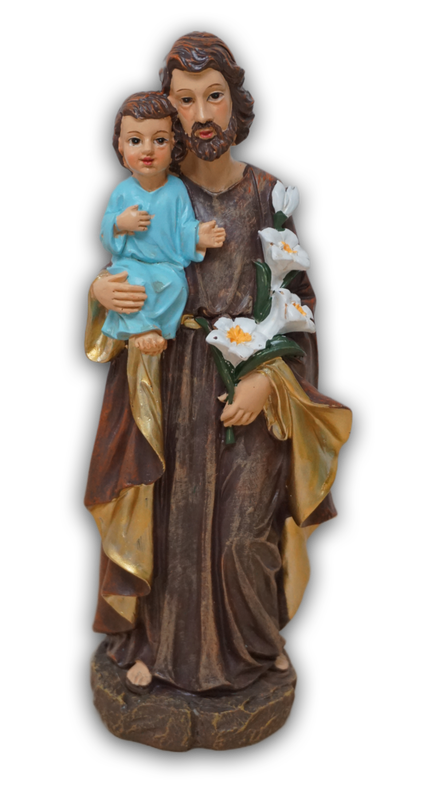 St. Josef mit dem Jesuskind - Statue