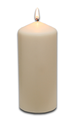 Kerze ohne Motiv