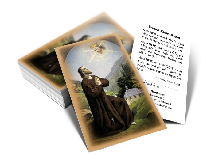 Bildchen mit Bruder-Klaus-Gebet