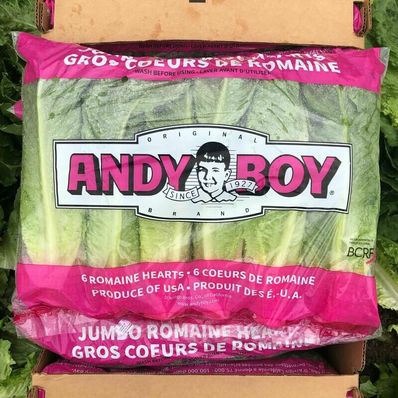 Romaine Hearts Lettuce 6ct Bag