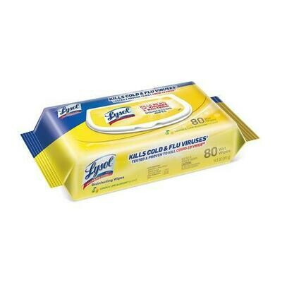 LYSOL Lemon Disinfecting Wipes Pack