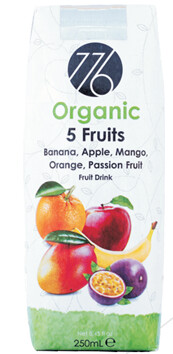 Organic 5-Fruit Juice 24-Pack 250ml