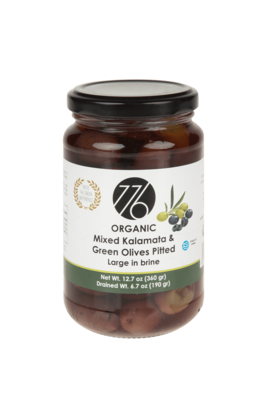 Organic Mixed Kalamata & Green olives Pitted