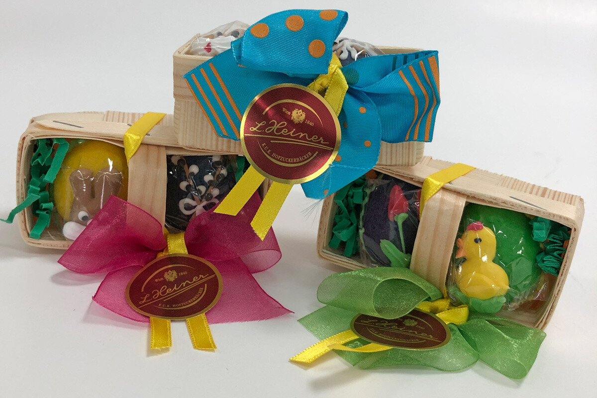 Marzipan Eikörbchen mit 2 Eiern