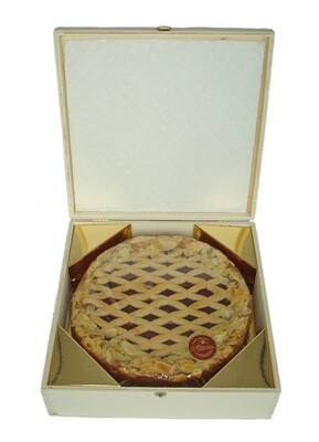 Linzertorte 600g im Holzkisterl