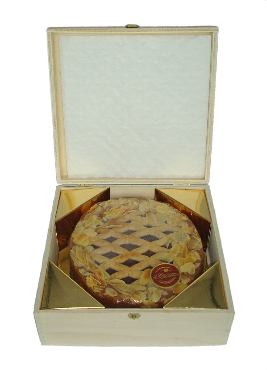 Linzertorte 300g im Holzkisterl