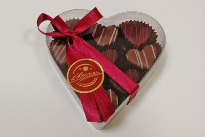 Herzbonbonniere (80g) – Handgemachtes Cranberry-Marzipan & Nougatkonfekt Herzbonbonniere (80g) – Handgemachtes Cranberry-Marzipan & Nougatkonfekt