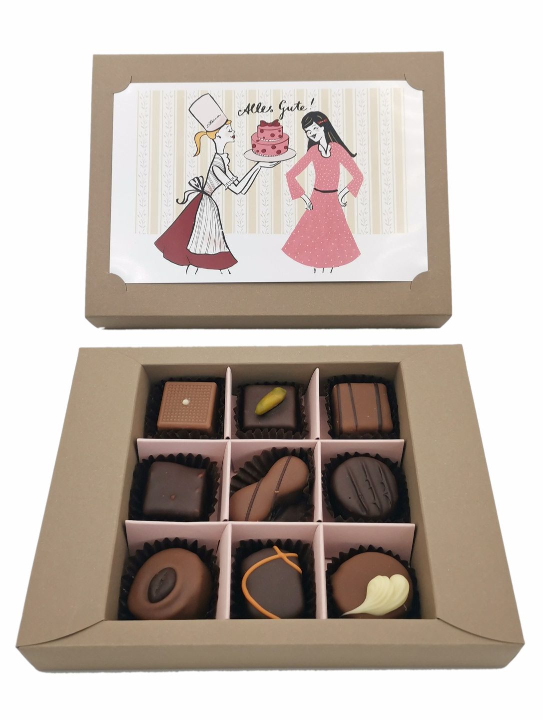 Süsse Grüsse Bonbonniere „Alles Gute“ (90g) – Süße Glückwünsche aus Wien