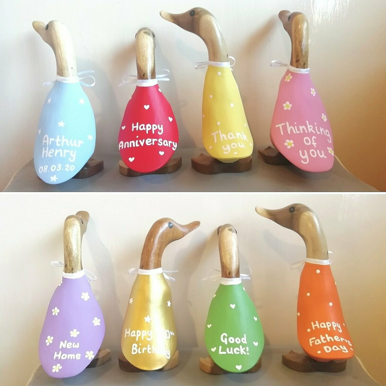 Coloured Greetings Duck