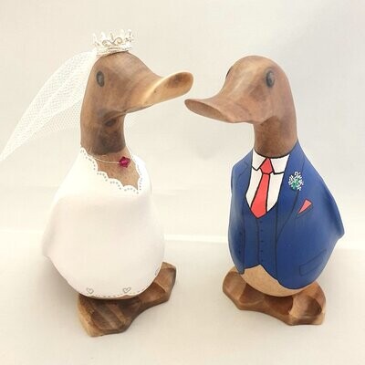 Wedding Ducks - Bride and Groom