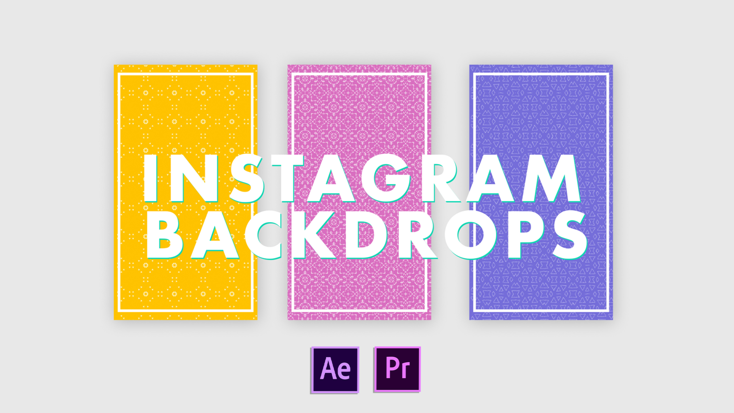 Animated Patterns for Instagram Stories (After Effects and Premier Templates)
