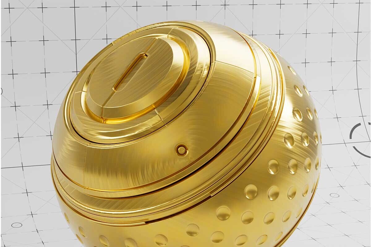 Brushed Metals Redshift Materials Pack