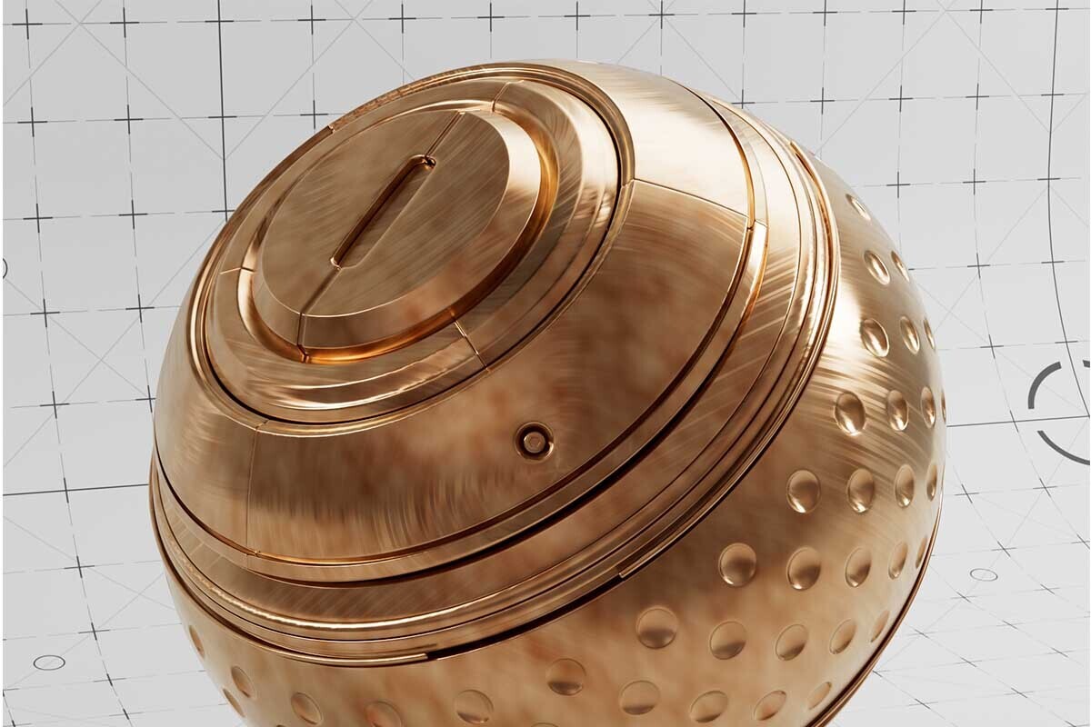 Brushed Metals Redshift Materials Pack