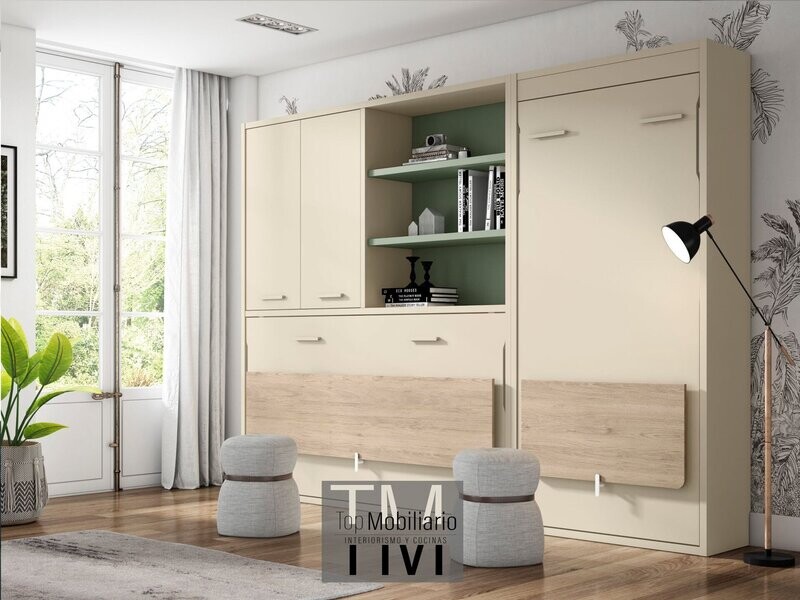 Cama horizontal con mesa Adapt