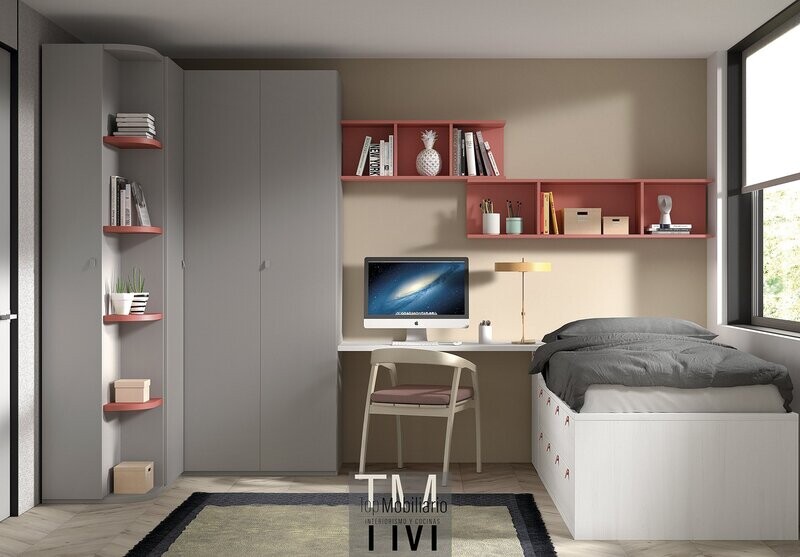 Cama compacta cajones