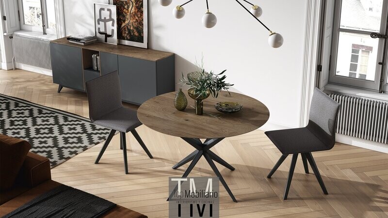 Mesa de comedor redonda Siru Ilusion Brave