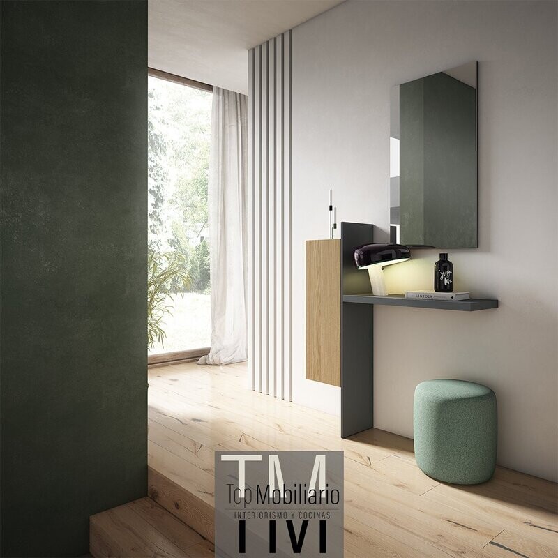 Recibidor modular con estante y módulo vertical Ilusion Brave