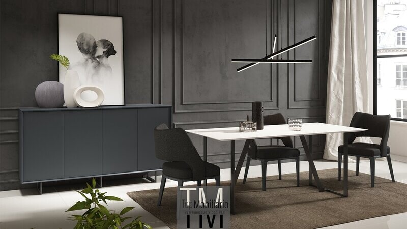 Mesa de comedor biselada Ilusion Brave