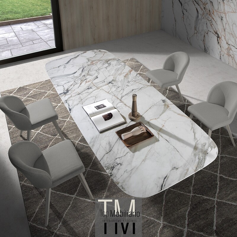 Mesa de comedor fija Jasper Fix Porcelánico