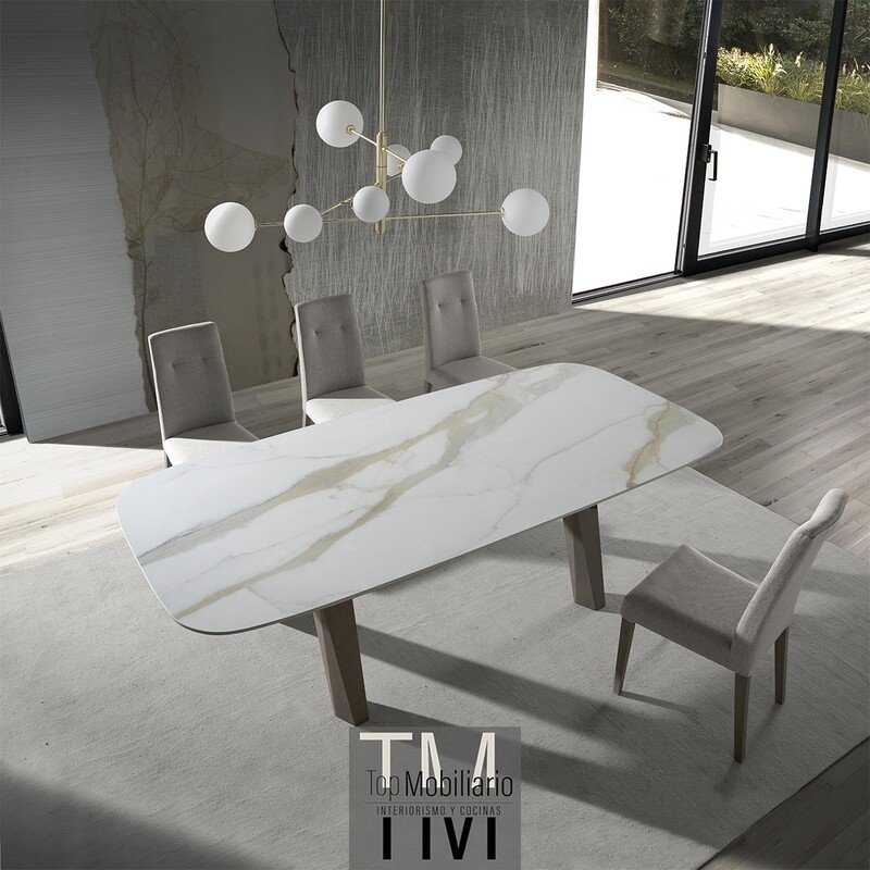 Mesa de comedor fija Ot Fix Porcelánico