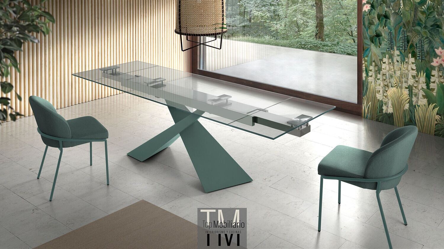 Mesa de comedor extensible Jasper
