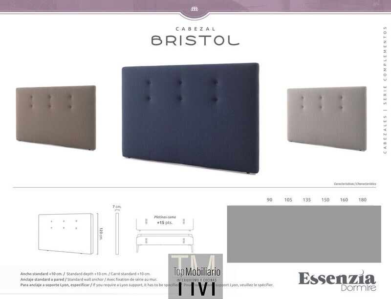 Cabecero tapizado Bristol