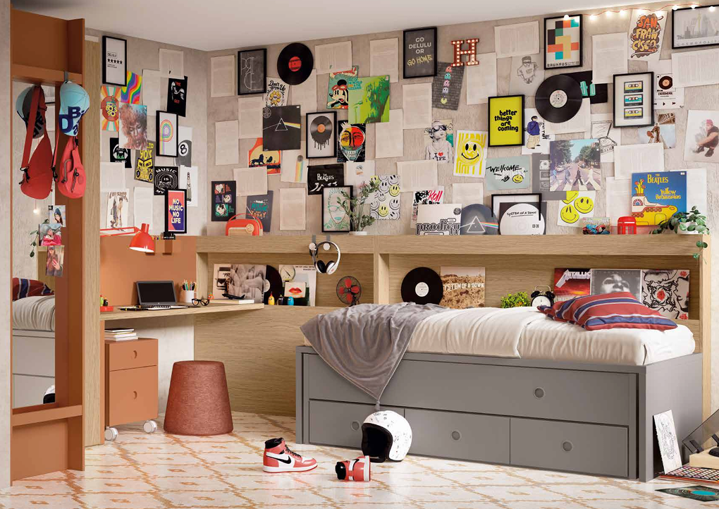 Dormitorio juvenil comp.19 Ros