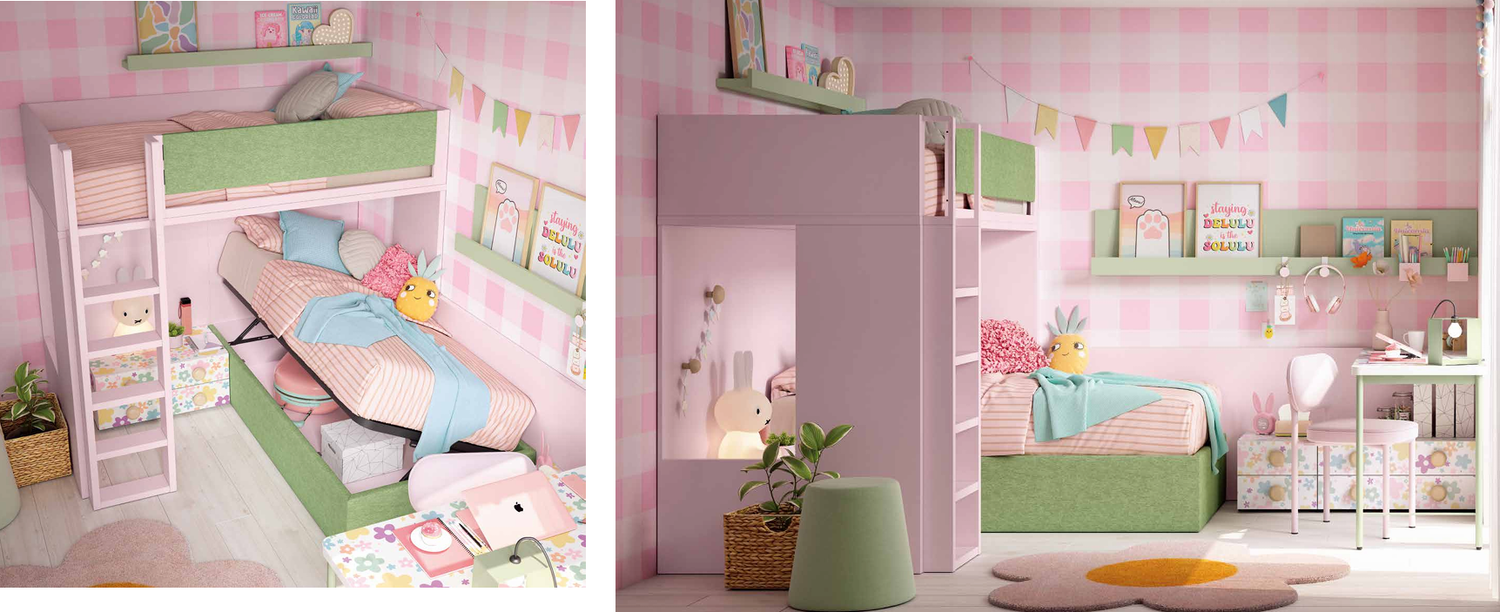 Dormitorio juvenil comp.47 Ros