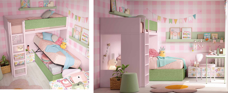 Dormitorio juvenil comp.47 Ros