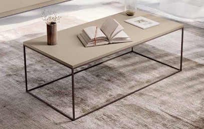 Mesa centro "M" 110 x 55 x 40 estructura metálica