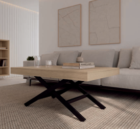 Mesa elevable y extensible NATUR
