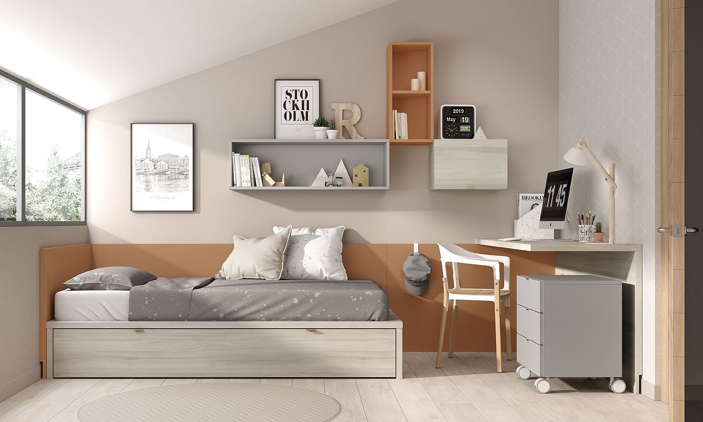 Dormitorio juvenil Ros 2m