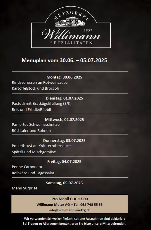 Tages-Menu