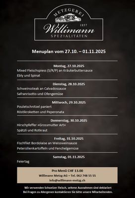 Tages-Menu Tages-Menu