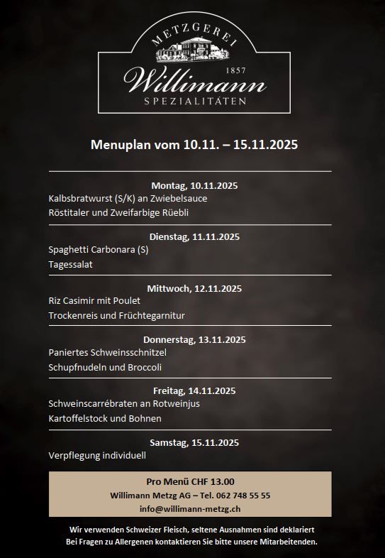 Tages-Menu Tages-Menu