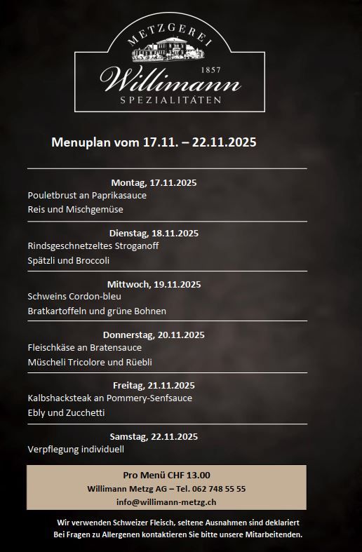 Tages-Menu Tages-Menu