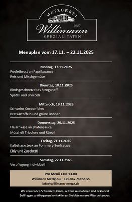 Tages-Menu Tages-Menu