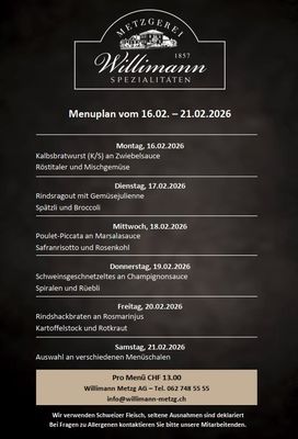 Tages-Menu Tages-Menu