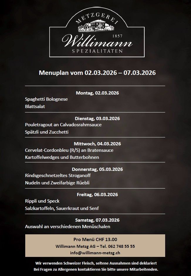 Tages-Menu Tages-Menu