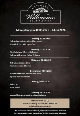 Tages-Menu Tages-Menu